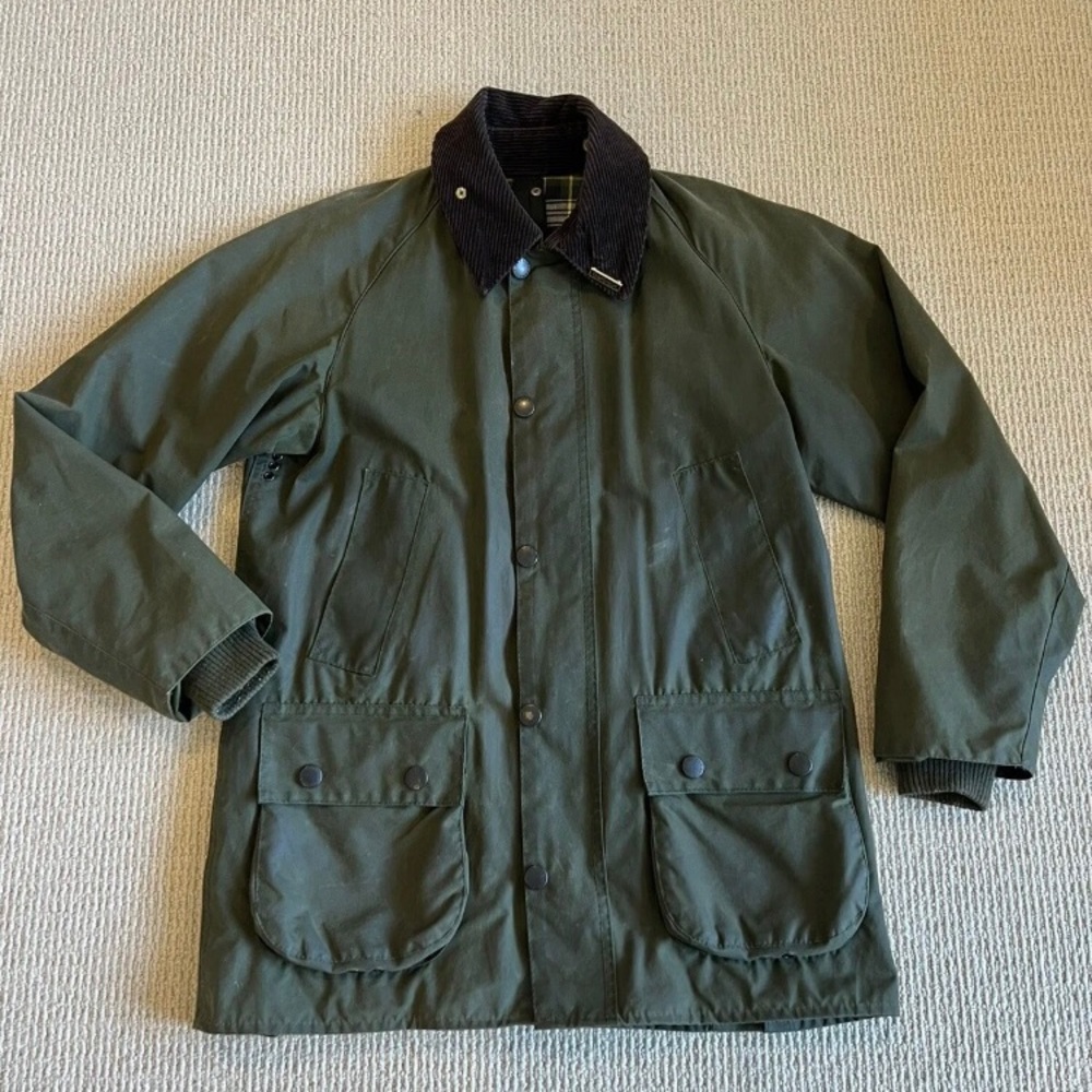 Barbour Bedale C34 Waxed Jacket Green Classic